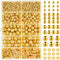 1250 Pieces Gold Spacer Beads for Jewelry Making, Gold Round Beads and Gold Flat Clay Beads for Bracelets Making, Small Gold Filled Beads for Jewe...