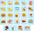 48 Food Matching Puzzles with Error-Correction Mechanism Pre-Primer in 2 Pieces, Perfect for Preschool Learning (24 Blocks Double Sided)...