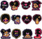 12 Pcs Black Girl Embroidered Patches Iron Sew on Patch Applique GRL Pwr Princess Rules Fabric Clothing Accessories Badge DIY Black History Month ...