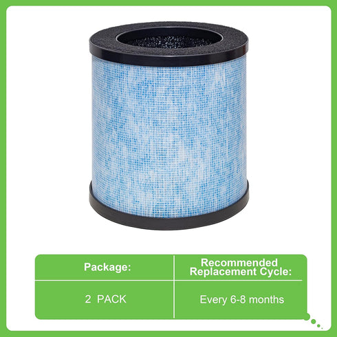 MJ002H Replacement Filter, Compatible with POMORON MJ002H / MGK21J02 Air Purifier, High Performance Multi-Layer Filter, Compare to Part# MJ002H-RF...