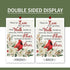 Those We Love Don't Go Away Cardinal Spring Small Decorative Inspirational Garden Flag, Summer Red Bird Yard Gardenia Outside Memorial Faith Grave...