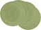 SHACOS Round Placemats Set of 4 Round Table Placemats Braided Cotton Place Mats 15 inch for Kitchen Dining Table Holiday Party (Pea Green, 4)...