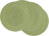 SHACOS Round Placemats Set of 4 Round Table Placemats Braided Cotton Place Mats 15 inch for Kitchen Dining Table Holiday Party (Pea Green, 4)...