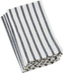 Saro Lifestyle Striped Design Cotton Table Napkin (Set of 4), 20", Navy Blue...