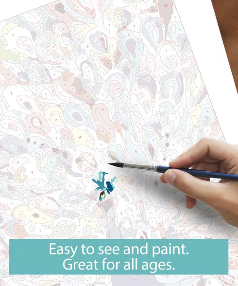 Slody Paint by Number for Adults Peacock Adult Paint by Number Kits on Rollded Canvas Colorful Animal Drawing Acrylic Beginner Paintwork DIY Craft...