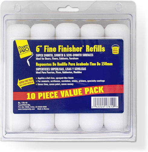 FOAM PRO 176-10 Foam Paint Roller, Pack of 10...