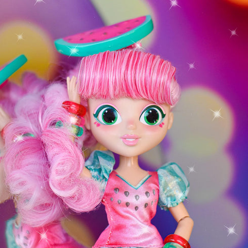 Sunny Days Entertainment Fidgie Friends Watermellow – Mermaid with Flip Sequin Tail | 10.5 Inch Fashion Doll with Fidgets | Sensory Toys for Kids...