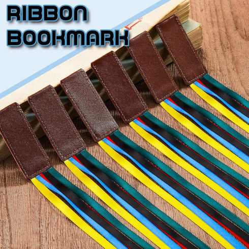 20 Pcs Bible Ribbon Bookmark Artificial Leather Christian Book Markers with 5 Colorful Ribbons for Books...