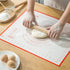 Non Slip Silicone Pastry Mat with Measurements Nonstick, 16 x 20 Inch Thick Baking Mat for Rolling out Dough Red Food Grade Silicone Baking Mats f...