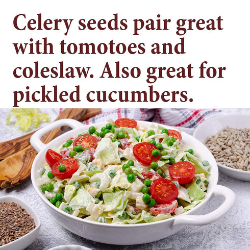 The Spice Way Celery Seed - premium whole seeds 8 oz...