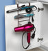 Spectrum Diversified myBella Over-The-Cabinet Station 4-Tier Styling, Flat Iron & Curling Wand Hooks with Blow Dryer Holder, Hair Tool Storage, Br...