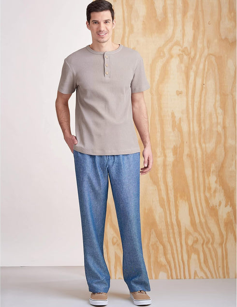 Simplicity Men's Knit Top and Pants Sewing Pattern Kit, Code S9315, Sizes XS-S-M-L-XL-XXL, Multicolor...