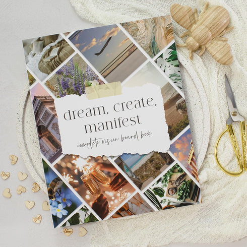 ZICOTO Vision Board Kit - Inspirational Book with Photos and Quotes to Realize Your Dreams & Achieve Goals...