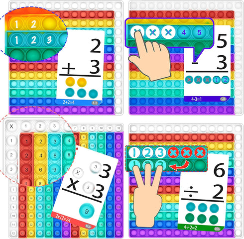 Multiplication Chart Pop It - Multiplication Game Board, Multiplication Pop It Math Games 12x12 Multiplication Table for Kids Learning, Multiplica...