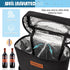 Insulated Wine Carrier Bag for 2 Bottles with Padded Shoulder Strap...