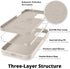 IceSword iPhone 12 Case and iPhone 12 Pro Case 6.1” (2020),Liquid Silicone Case Cover, Soft Microfiber Cloth,Matte Light Beige Tan Cream Warm Sand...