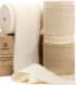 Vitalizart Ribbon Beige & Nude Natural Cotton Handmade Fringe Ribbon 1 1/2" x 15Yd Eco-Friendly Ribbons for Wedding Invites Bridal Bouquets Gift W...