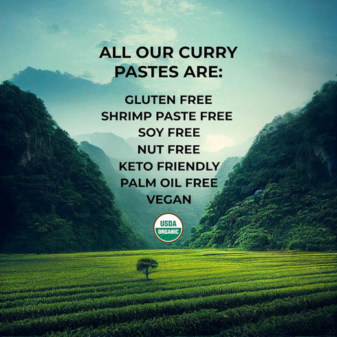 Organic Panang Curry Paste Made in Thailand, Authentic & Premium | 1 x 4.23 Ounce Jar...