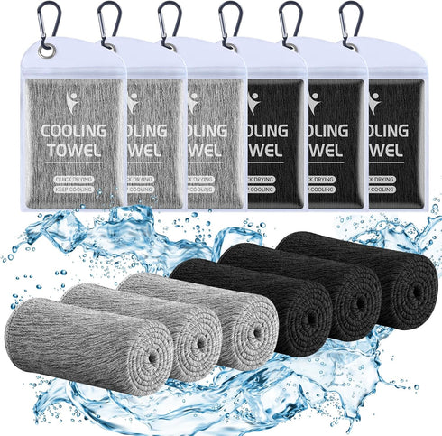 Cooling Towels (40"x12"), Breathable Gym Towels Cooling Towels for Neck and Face, Men & Women Workout Towel for Hot Weather, Sweat Towel for Gym Y...