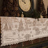 Heritage Lace 60" X 20" White Sleigh Ride 4-Way Mantle Scarf...