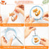 WATINC 5Pcs Embroidery Kit for Kids Stamped Cross Stitch DIY Key Chain with Woodland Animal Patterns Needlepoint Starter Kits Craft Supplies for B...