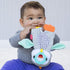 Infantino Cuddly Teether, Penguin Character, 3 Textured Teething Places to Soothe Sore Gums, BPA-Free Silicone, Soft Fabric Textures to Explore, C...