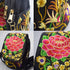 Women's Small Cute Boho Canvas Crossbody Camera Bag Cell Phone Purse with Floral Embroidery...