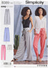 Simplicity Creative Patterns Misses' Pants with Length & Width Variations & Tie Belt Pattern, H5 (6-8-10-12-14)...