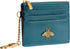SEAVILIA Teal Card Holder Keychain Wallet for Women/Men with ID Window Rfid Small Bee Slim Minimalist Wallet...