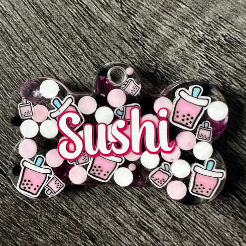 Pink Bubble Tea Pearls,Polymer Clay Sprinkle Mix (NOT EDIBLE)...