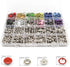 Lesnala 240 Sets 9.5mm Metal Snaps Buttons with Fastener Pliers Press Kit Tool 12 Colors, Metal Press Studs for Leather Rivets Children's Bodysuit...