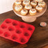 Mrs. Anderson's Baking Silicone 12-Cup Muffin Pan Baking Mold, BPA Free, Non-Stick European-Grade Silicone, 13.5 x 10 x 1.25-Inches...