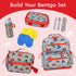 Bentgo Kids Prints Leak-Proof, 5-Compartment Bento-Style Kids Lunch Box - Ideal Portion Sizes for Ages 3-7, Durable, Drop-Proof, Dishwasher Safe, ...
