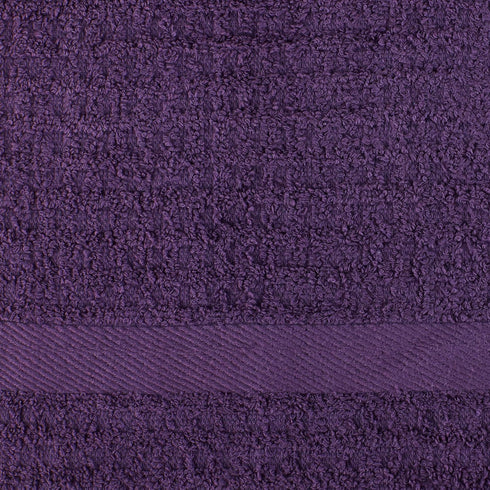 DII Basic Terry Collection Waffle Dishtowel Set, 15x26, Solid Eggplant, 4 Piece...