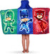 PJ Masks Bath/Pool/Beach Soft Cotton Terry Hooded Towel Wrap, 24" x 50", By Franco Kids...