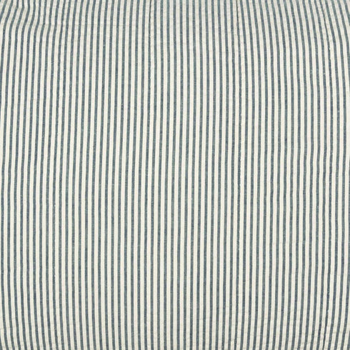 VHC Brands Hatteras Seersucker Blue Ticking Stripe Standard Sham 21x27...