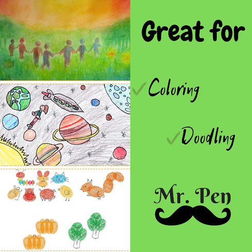 Mr. Pen- Washable Gel Crayons, 20 Pack, Twistable, Non-Toxic, Coloring Crayons...