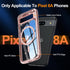 Oterkin for Google Pixel 8A Case Magsafe?Strong N52 Magnetic ??1pcsX Screen Protector??Colorful Translucent Matte Design? 12FT Military Grade Shoc...