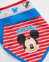 Disney Baby Unisex Mickey Mouse Bandana Bib 3-Pack - Mickey Mouse Baby Bibs (Blue/Red/Grey, 0-12M)...