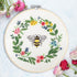 3 Sets of Full Range Embroidery Kits for Adults, Stamped Embroidery kit Include Stamped Embroidery Cloth with Floral Pattern, Embroidery Hoops, Co...