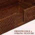 Rattan Guest Towel Holder For Bathroom Towel Caddy Rectangular Napkin Tray Wicker Toilet Tank Basket Dark Brown 9.4 x 5.9 x 2.4 inches Tissue Pape...