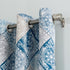 Sun Zero Reardon Global Medallion Print Energy Efficient Grommet Curtain Panel, 54" x 63", Indigo...