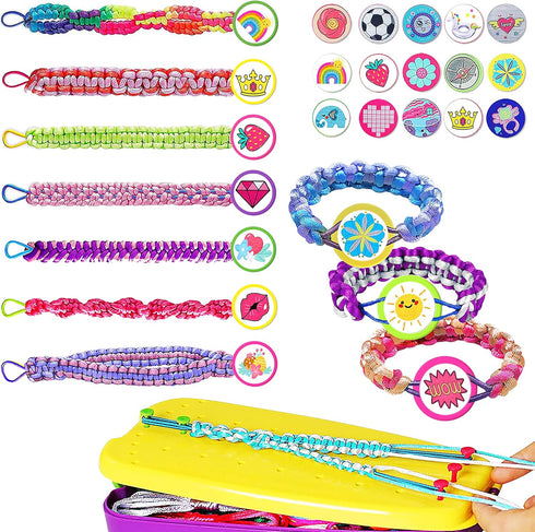 Yazhiji 134pcs Friendship Bracelet Making Kit Toys for Teen Girls, Ages 6 7 8 9 10 11 12 Year Old Girl Gifts, Birthday Party Present Arts and Craf...