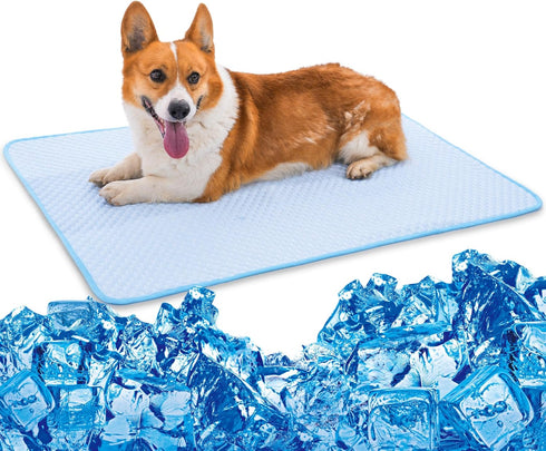 Dog Cooling Mat, Portable Pets Cooling Mat for Pets Family Use, Pets Cooling Pad Durable Machine Washble, Indoor Outdoor Uses in Crate, Kennel, Be...
