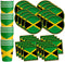 Jamaican Flag Jamaica Birthday Party Supplies Set Plates Napkins Cups Tableware Kit for 16...
