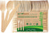 120 PCs Wooden Cutlery set | 6.5" Splinter Free Compostable Utensils, Biodegradable, Eco-Friendly | 100% All - Natural Bamboo Utensils for Outdoor...
