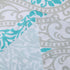 Comfort Spaces Coco Bathroom Shower Curtain Printed Damask Pattern Modern Cute Microfiber Fabric Bath Curtains, 72"x72", Teal / Grey...
