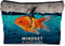Inspirational Mindset is Everything Goldfish Shark Fin Makeup Bag Decorative Women's Cosmetic Bag Zipper Pouch Travel Toiletry,Motivational Positi...