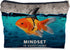 Inspirational Mindset is Everything Goldfish Shark Fin Makeup Bag Decorative Women's Cosmetic Bag Zipper Pouch Travel Toiletry,Motivational Positi...