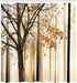 Ambesonne Autumn Shower Curtain, Picture of a Fall Tree Orange Shade Leaf on an Abstract Woodland Background, Cloth Fabric for Bathroom House Deco...